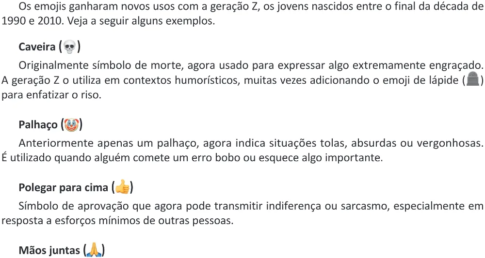 Trecho original com figura, tabela ou fórmula da questão 17 do ENEM 2025 - 1º Dia – Caderno 9 – Laranja (Braile e ledor) – Reaplicação - (Ampliada).