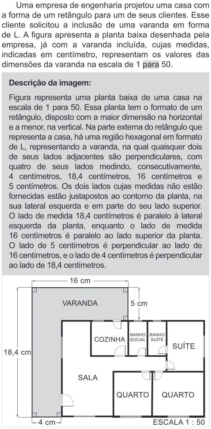 Trecho original com figura, tabela ou fórmula da questão 155 do ENEM 2022 - 2º Dia – Caderno 11 – Laranja (braile e ledor) – Aplicação Regular.