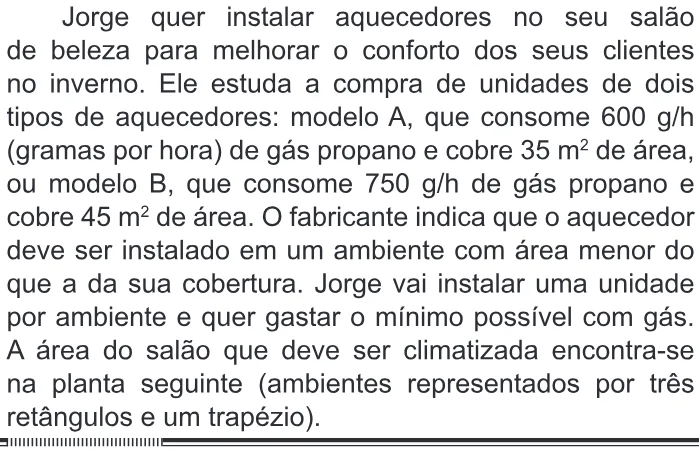 Trecho original com figura, tabela ou fórmula da questão 159 do ENEM 2012 - 2º Dia - Caderno 7 - Azul – Aplicação regular.