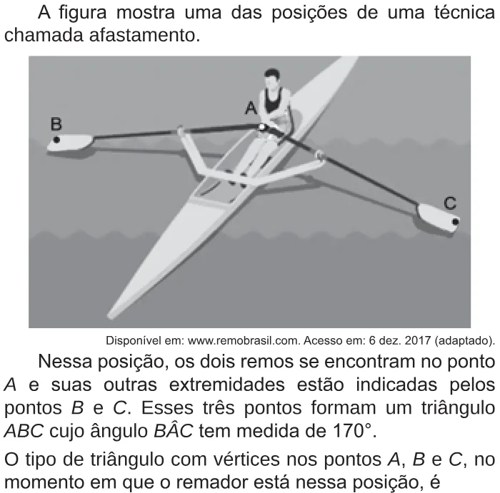 Trecho original com figura, tabela ou fórmula da questão 139 do ENEM 2018 - 2º Dia - Caderno 5 - Amarelo – Aplicação regular.