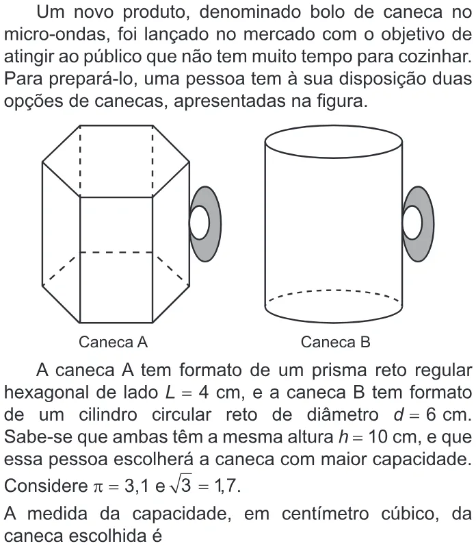 Trecho original com figura, tabela ou fórmula da questão 136 do ENEM 2022 - 2º Dia – Caderno 8 – Rosa – Reaplicação/PPL.