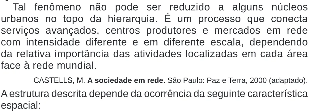 Trecho original com figura, tabela ou fórmula da questão 77 do ENEM 2020 - 1º Dia – Caderno 4 – Rosa (Superampliada) – Reaplicação/PPL.