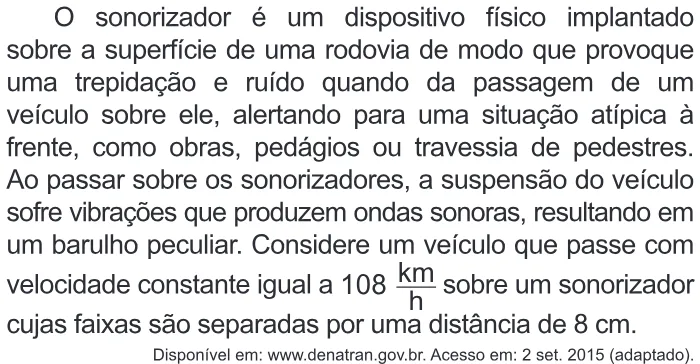 Trecho original com figura, tabela ou fórmula da questão 103 do ENEM 2018 - 2º Dia - Caderno 7 - Azul – Aplicação regular.