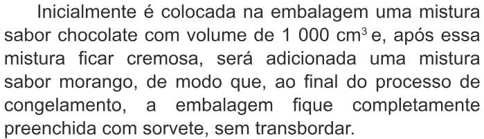 Trecho original com figura, tabela ou fórmula da questão 179 do ENEM 2015 - 2º Dia - Caderno 5 - Amarelo – Aplicação regular.
