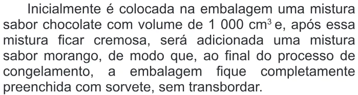 Trecho original com figura, tabela ou fórmula da questão 141 do ENEM 2015 - 2º Dia - Caderno 7 - Azul – Aplicação regular.
