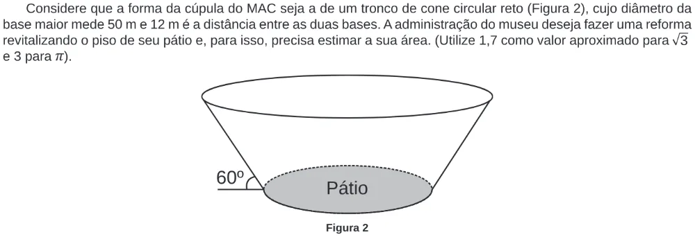 Trecho original com figura, tabela ou fórmula da questão 176 do ENEM 2020 - 2º Dia – Caderno 5 – Amarelo – Reaplicação/PPL.