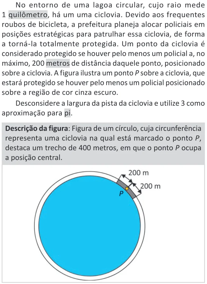 Trecho original com figura, tabela ou fórmula da questão 143 do ENEM 2025 - 2º Dia – Caderno 11 – Laranja (Braile e ledor) – Aplicação Regular - (Ledor).