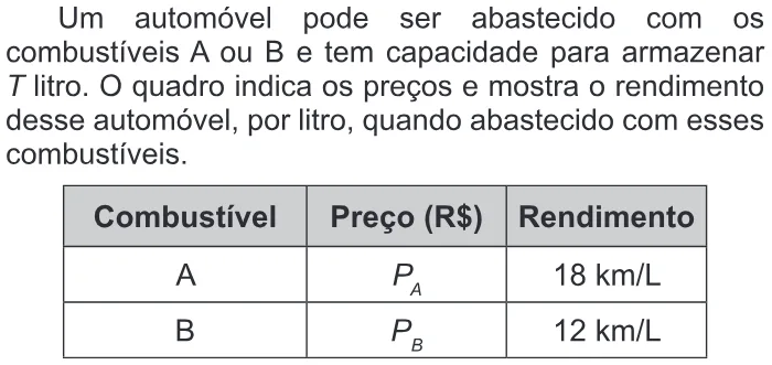 Trecho original com figura, tabela ou fórmula da questão 174 do ENEM 2018 - 2º Dia - Caderno 17 - Amarelo - Reaplicação/PPL.