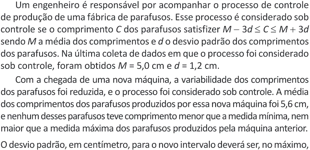 Trecho original com figura, tabela ou fórmula da questão 172 do ENEM 2025 - 2º Dia – Caderno 11 – Laranja (Braile e ledor) – Aplicação Regular - (Superampliada) - Belém, Ananindeua e Marituba.
