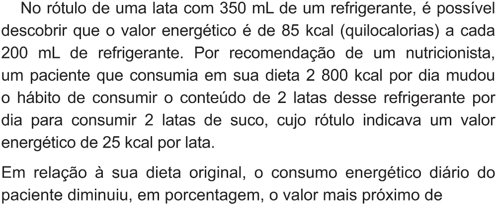Trecho original com figura, tabela ou fórmula da questão 154 do ENEM 2021 - 2º Dia – Caderno 5 – Amarelo (Superampliada) – Reaplicação/PPL/Segunda Oportunidade.