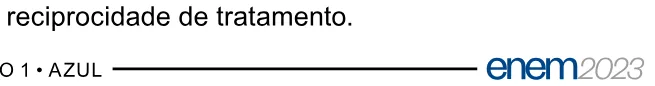 Alternativa E da questão 65 do ENEM 2023 - 1º Dia – Caderno 1 – Azul – Aplicação Regular.