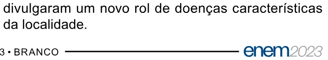 Alternativa E da questão 14 do ENEM 2023 - 1º Dia – Caderno 3 – Branco – Aplicação Regular.