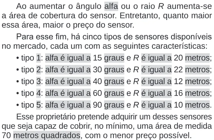 Trecho original com figura, tabela ou fórmula da questão 137 do ENEM 2024 - 2º Dia – Caderno 11 – Laranja (braile e ledor) – Aplicação Regular.