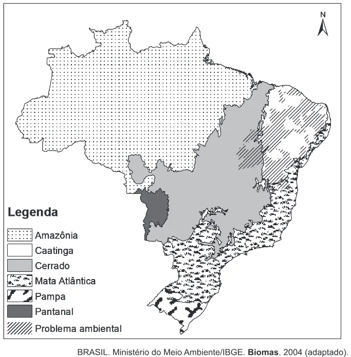 Trecho original com figura, tabela ou fórmula da questão 38 do ENEM 2015 - 1º Dia - Caderno 2 - Amarelo – Aplicação regular.
