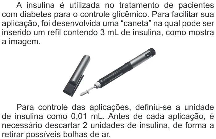 Trecho original com figura, tabela ou fórmula da questão 147 do ENEM 2015 - 2º Dia - Caderno 5 - Amarelo – Aplicação regular.