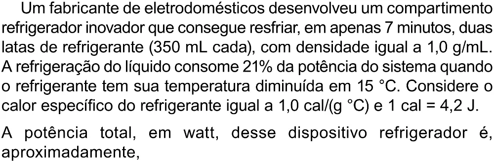 Trecho original com figura, tabela ou fórmula da questão 124 do ENEM 2023 - 2º Dia – Caderno 8 – Rosa (Superampliada) – Reaplicação/PPL.