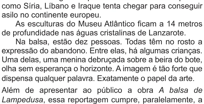 Trecho original com figura, tabela ou fórmula da questão 30 do ENEM 2021 - 1º Dia – Caderno 9 – Laranja (Braile e ledor) – Aplicação Regular.