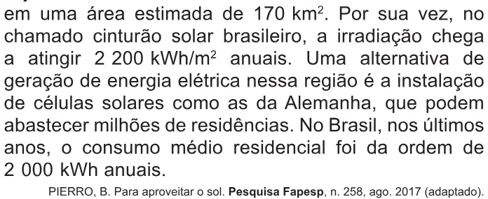 Trecho original com figura, tabela ou fórmula da questão 125 do ENEM 2021 - 2º Dia – Caderno 7 – Azul – Reaplicação/PPL/Segunda Oportunidade.