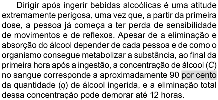 Trecho original com figura, tabela ou fórmula da questão 153 do ENEM 2023 - 2º Dia – Caderno 11 – Laranja (braile e ledor) – Aplicação Regular.