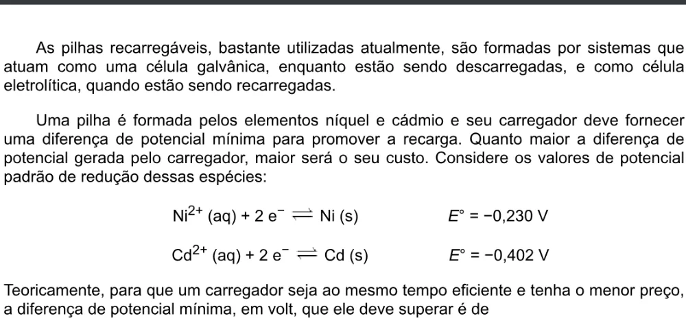 Trecho original com figura, tabela ou fórmula da questão 97 do ENEM 2020 - 2º Dia - Caderno 8 – Rosa – Aplicação digital.