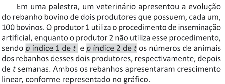 Trecho original com figura, tabela ou fórmula da questão 141 do ENEM 2025 - 2º Dia – Caderno 11 – Laranja (Braile e ledor) – Reaplicação - (Ledor).