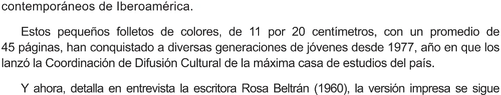 Trecho original com figura, tabela ou fórmula da questão 3 (espanhol) do ENEM 2021 - 1º Dia – Caderno 2 – Amarelo (Ampliada) – Reaplicação/PPL/Segunda Oportunidade.