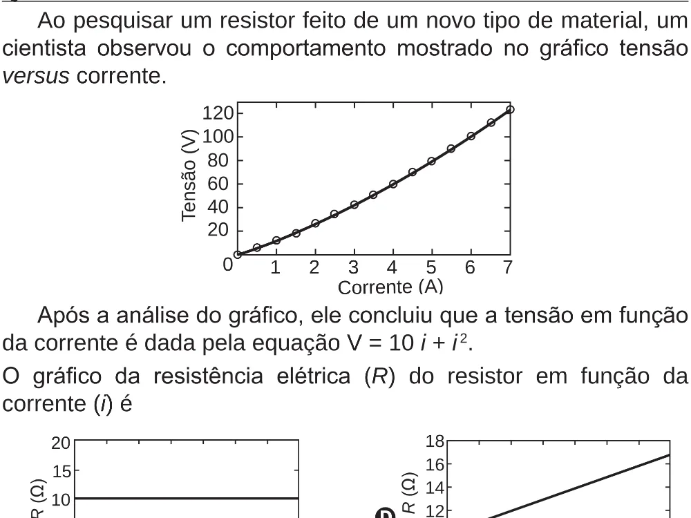 Trecho original com figura, tabela ou fórmula da questão 110 do ENEM 2018 - 2º Dia - Caderno 5 – Amarelo (Superampliada) – Aplicação regular.