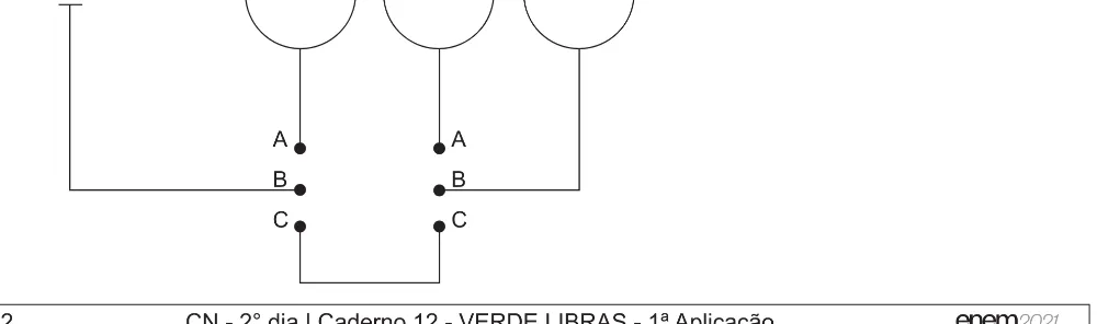Alternativa B da questão 105 do ENEM 2021 - 2º Dia – Caderno 12 – Verde (Libras – Ampliada) – Aplicação Regular.
