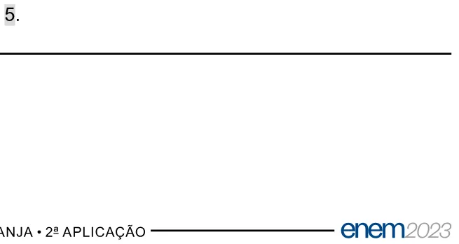 Alternativa E da questão 141 do ENEM 2023 - 2º Dia – Caderno 11 – Laranja (braile e ledor) – Reaplicação/PPL.