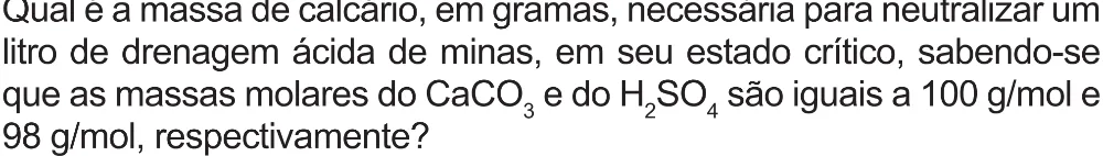 Trecho original com figura, tabela ou fórmula da questão 126 do ENEM 2021 - 2º Dia – Caderno 5 – Amarelo (Superampliada) – Reaplicação/PPL/Segunda Oportunidade.