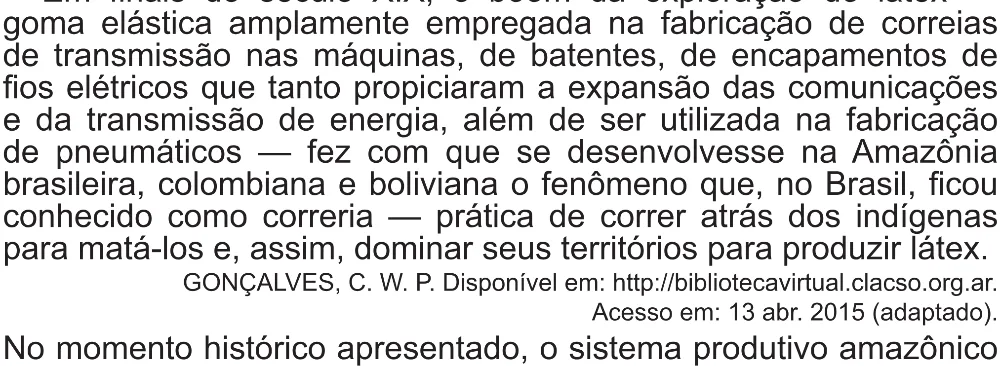 Trecho original com figura, tabela ou fórmula da questão 83 do ENEM 2021 - 1º Dia – Caderno 2 – Amarelo (Superampliada) – Reaplicação/PPL/Segunda Oportunidade.