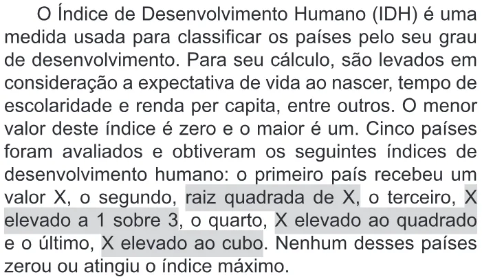 Trecho original com figura, tabela ou fórmula da questão 158 do ENEM 2019 - 2º Dia – Caderno 11 – Laranja (Braile e Ledor) – Aplicação Regular.
