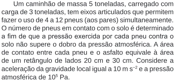 Trecho original com figura, tabela ou fórmula da questão 98 do ENEM 2020 - 2º Dia – Caderno 5 – Amarelo – Reaplicação/PPL.