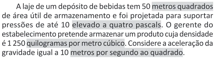 Trecho original com figura, tabela ou fórmula da questão 124 do ENEM 2025 - 2º Dia – Caderno 11 – Laranja (Braile e ledor) – Aplicação Regular - (Ledor).