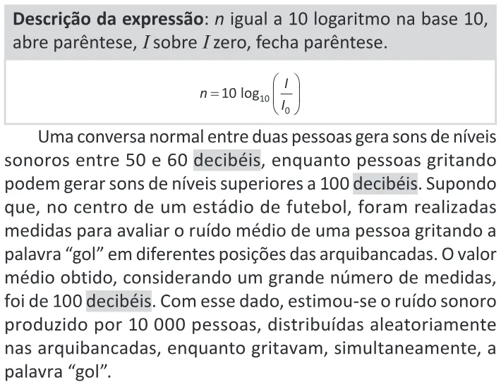 Trecho original com figura, tabela ou fórmula da questão 118 do ENEM 2025 - 2º Dia – Caderno 11 – Laranja (Braile e ledor) – Aplicação Regular - (Ledor).