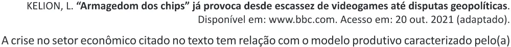 Trecho original com figura, tabela ou fórmula da questão 85 do ENEM 2025 - 1º Dia – Caderno 9 – Laranja (Braile e ledor) – Aplicação Regular - (Ampliada) - Belém, Ananindeua e Marituba.