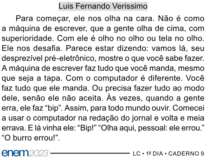 Trecho original com figura, tabela ou fórmula da questão 44 do ENEM 2023 - 1º Dia – Caderno 9 – Laranja (braile e ledor) – Reaplicação/PPL.