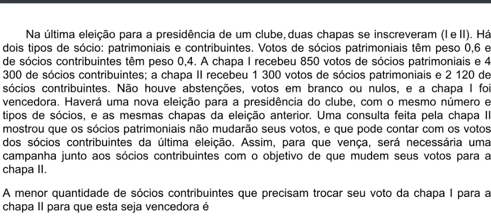 Trecho original com figura, tabela ou fórmula da questão 171 do ENEM 2020 - 2º Dia - Caderno 5 – Amarelo – Aplicação digital.
