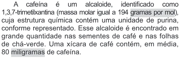 Trecho original com figura, tabela ou fórmula da questão 53 do ENEM 2015 - 1º Dia - Caderno 11 - Branco – Reaplicação/PPL - Ledor.