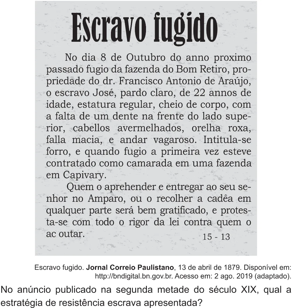 Trecho original com figura, tabela ou fórmula da questão 49 do ENEM 2021 - 1º Dia – Caderno 2 – Amarelo (Superampliada) – Aplicação Regular.