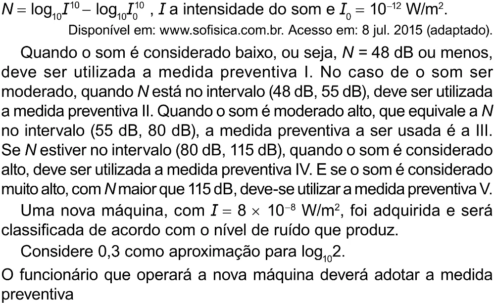 Trecho original com figura, tabela ou fórmula da questão 155 do ENEM 2023 - 2º Dia – Caderno 8 – Rosa – Aplicação Regular - (Superampliada).