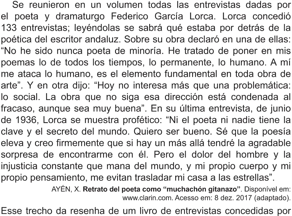 Trecho original com figura, tabela ou fórmula da questão 4 (espanhol) do ENEM 2021 - 1º Dia – Caderno 10 – Verde (Libras – Superampliada) – Aplicação Regular.