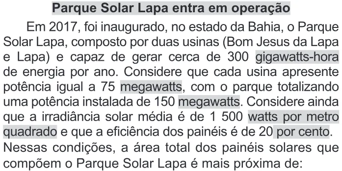 Trecho original com figura, tabela ou fórmula da questão 134 do ENEM 2022 - 2º Dia – Caderno 11 – Laranja (braile e ledor) – Aplicação Regular.