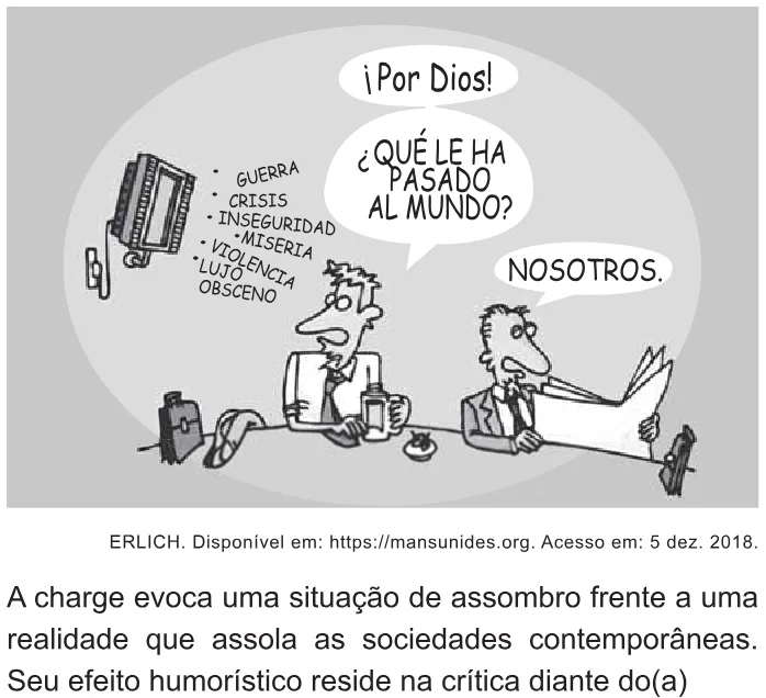 Trecho original com figura, tabela ou fórmula da questão 5 (espanhol) do ENEM 2021 - 1º Dia – Caderno 1 – Azul – Aplicação Regular.