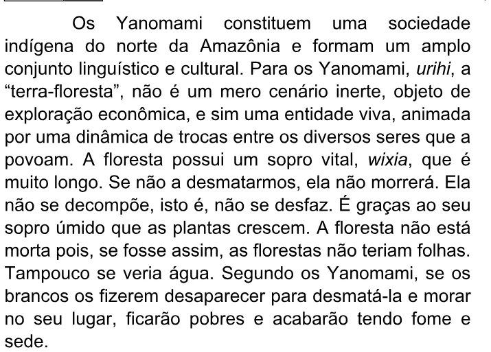 Trecho original com figura, tabela ou fórmula da questão 54 do ENEM 2009 - 1º Dia - Caderno 3 – Branco - Ledor.