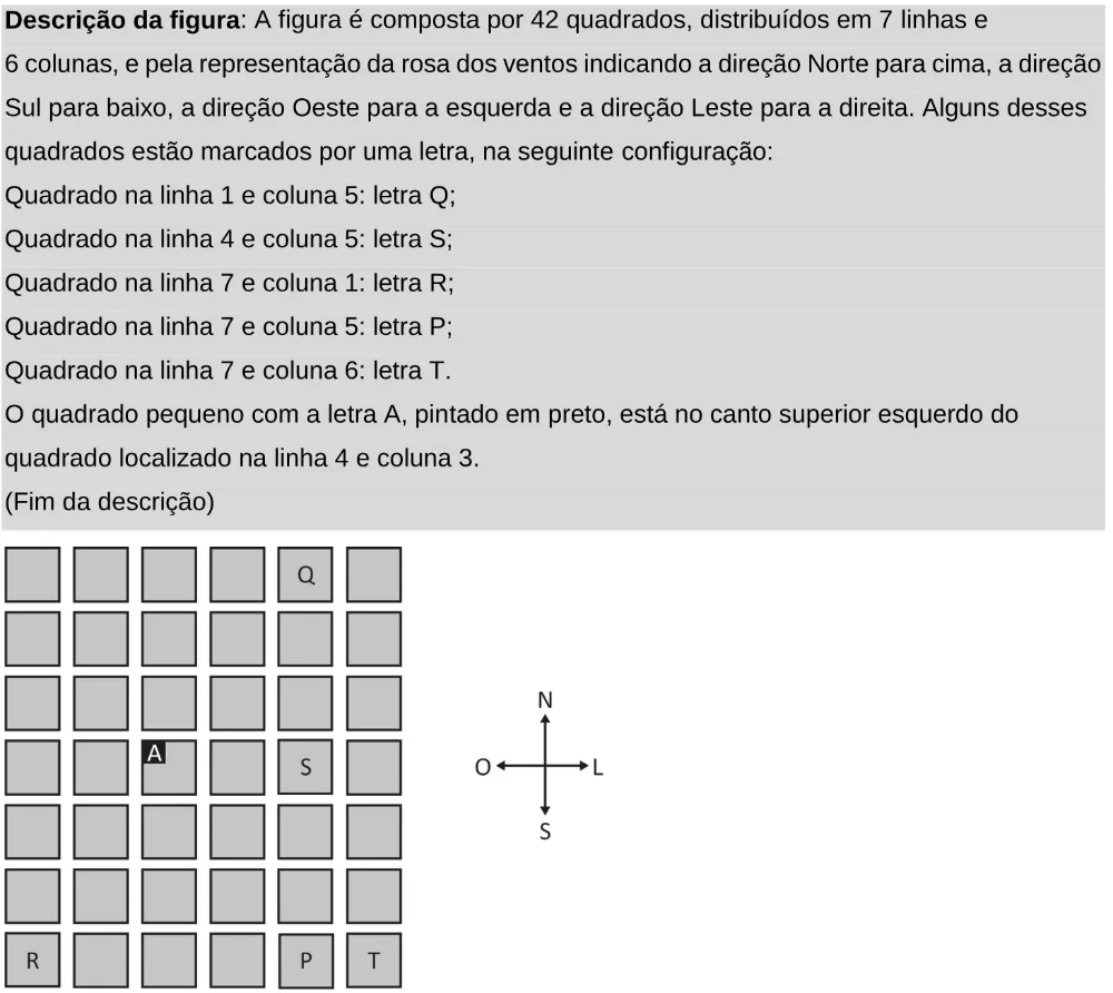 Trecho original com figura, tabela ou fórmula da questão 156 do ENEM 2025 - 2º Dia – Caderno 11 – Laranja (Braile e ledor) – Aplicação Regular - Leitor de tela (NVDA).