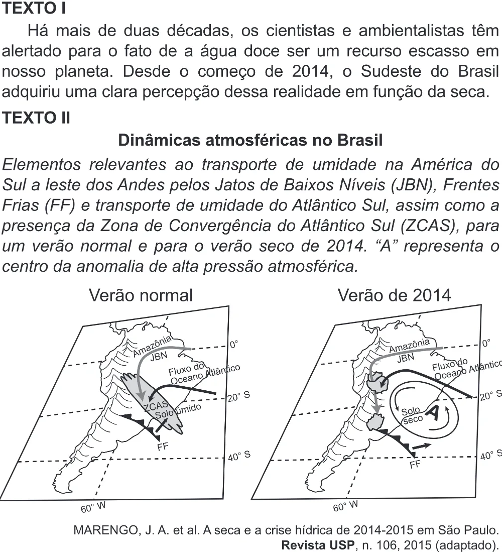 Trecho original com figura, tabela ou fórmula da questão 82 do ENEM 2018 - 1º Dia - Caderno 1 - Azul (Superampliada) – Aplicação regular.