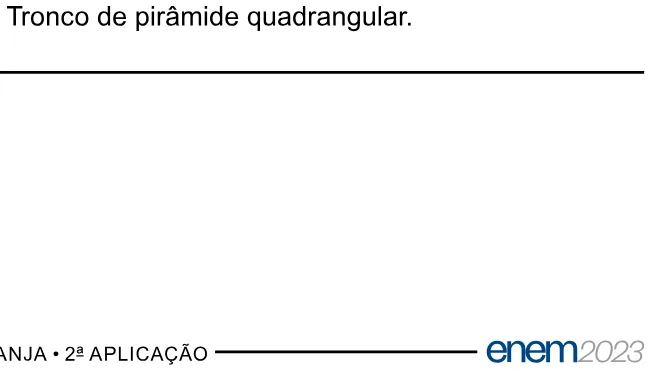 Alternativa E da questão 169 do ENEM 2023 - 2º Dia – Caderno 11 – Laranja (braile e ledor) – Reaplicação/PPL.