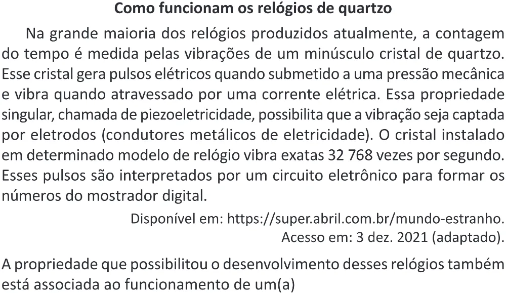 Trecho original com figura, tabela ou fórmula da questão 119 do ENEM 2025 - 2º Dia – Caderno 11 – Laranja (Braile e ledor) – Reaplicação - (Superampliada).
