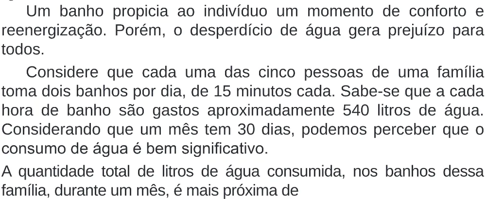 Trecho original com figura, tabela ou fórmula da questão 180 do ENEM 2020 - 2º Dia – Caderno 8 – Rosa (Superampliada) – Reaplicação/PPL.